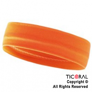 VINCHA ELASTICA NARANJA FLUO NEON X 1